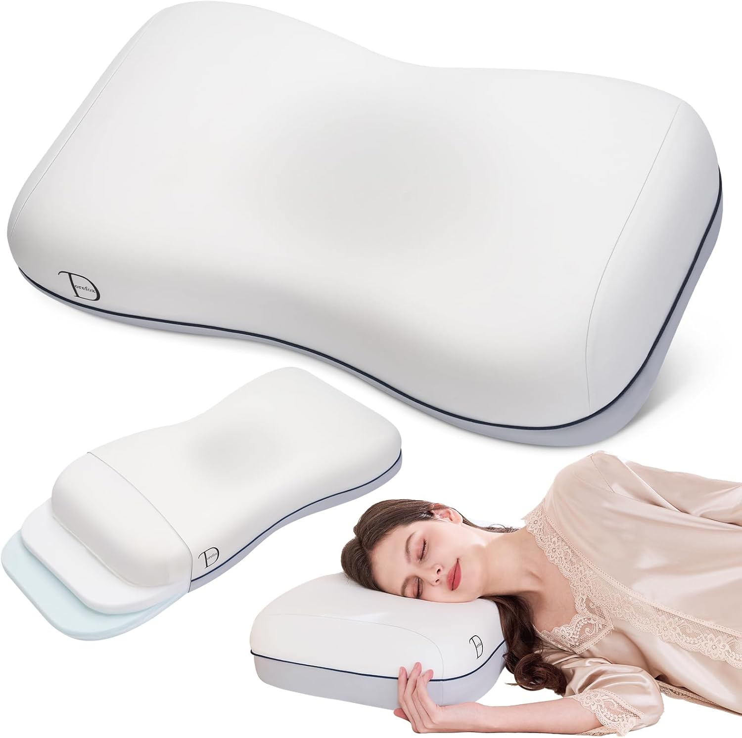 CosBed adjustable memory foam pillow with removable insert pads